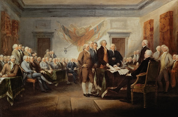 Signing the Declaration of Independence, 4th July 1776, c.1817 de John Trumbull