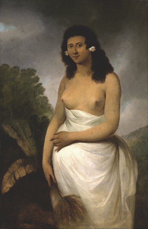 Portrait of Poedooa, daughter of Orea, King of Ulaitea, Society Islands de John Webber