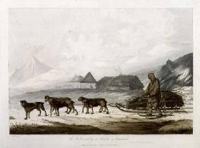 The Narta, or Sledge for Burdens in Kamtschatka, from 'Views in the South Seas'