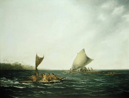 Tonga Canoes de John Webber