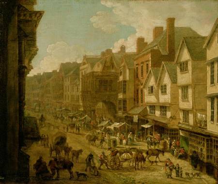 The High Street, Exeter, 1797 de John White Abbott