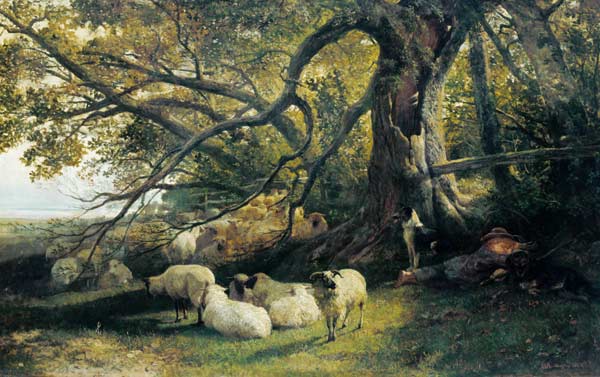 Resting Flock de John William Bottomley