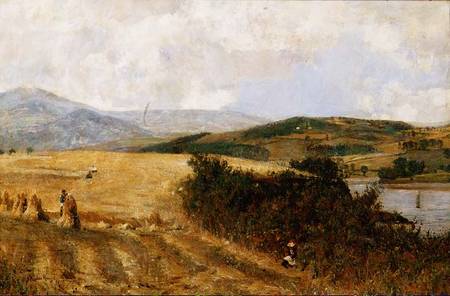 Harvest Time on the Conway River de John William Buxton Knight