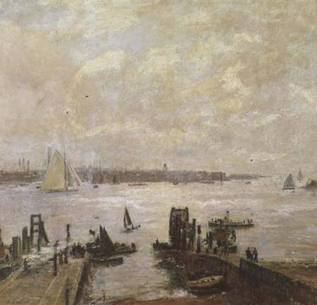 Portsmouth Harbour de John William Buxton Knight