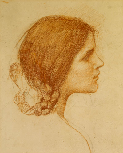 Head of a Girl de John William Waterhouse