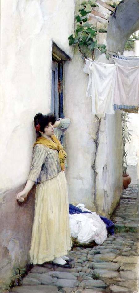 Italian Girl de John William Waterhouse