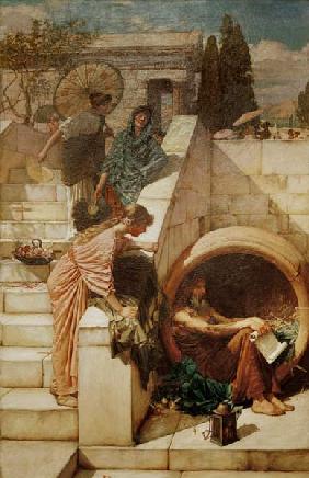 Diogenes / Painting by J.W.Waterhouse