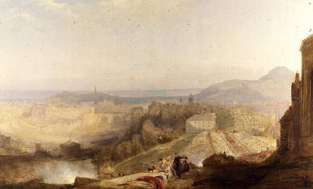 A Military Review on the Occasion of the Visit of George IV to Edinburgh de John Wilson Ewbank
