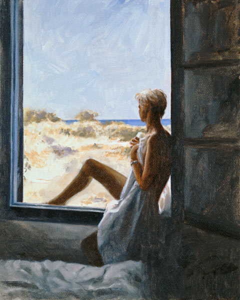 Blue Sea Dream (oil on canvas board)  de John  Worthington