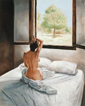 September Morning (oil on canvas) 