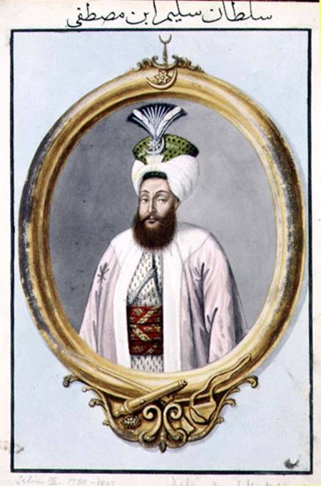 Selim III (1761-1808) Sultan 1789-1807, from 'A Series of Portraits of the Emperors of Turkey' de John Young