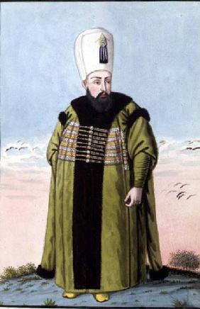 Ibrahim (1615-48) Sultan 1640-48, from 'A Series of Portraits of the Emperors of Turkey'