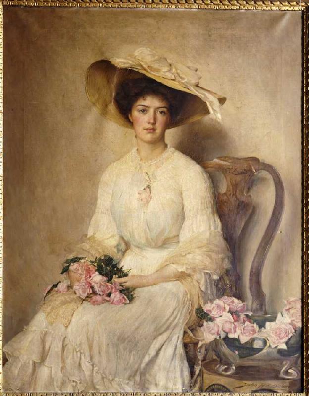 Portrait einer Dame de John Henry Frederick Bacon