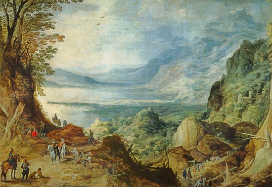 Landscape with Sea and Mountains de Joos de Momper