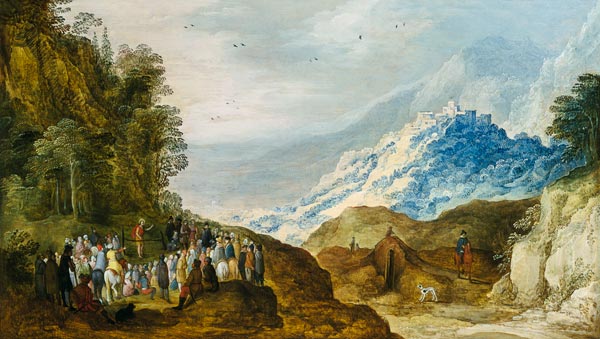 The Sermon on the Mount (figures possibly by Hans Jordeans) de Joos de Momper