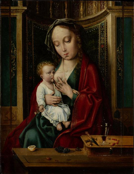 Madonna and Child in a Niche de Joos van Cleve