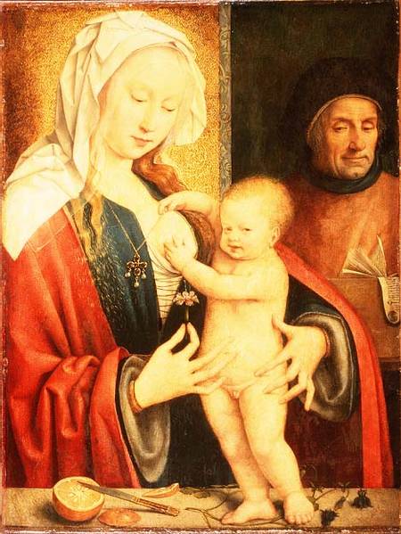The Holy Family de Joos van Cleve (eigentl. van der Breke)