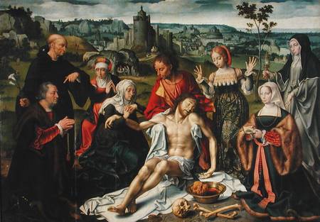 The Lamentation of Christ, central panel from an altarpiece de Joos van Cleve (eigentl. van der Breke)