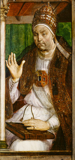 Portrait of Sixtus IV (1414-84) de Joos van Gent