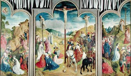 Triptych of the Crucifixion de Joos van Gent