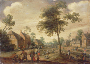 Fest in einem Dorf de Joost Cornelisz Droochsloot