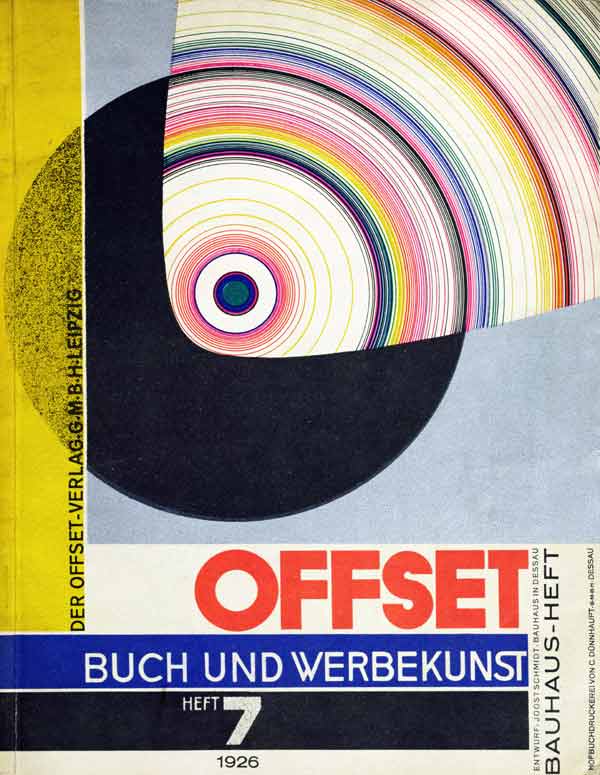 Cover of issue number 7 of Offset Buch und Werbekunst 1926 de Joost Schmidt