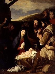 The adoration of the shepherds de José (o Jusepe) de Ribera