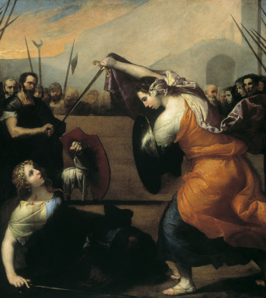 Ribera / Women Duelling de José (o Jusepe) de Ribera