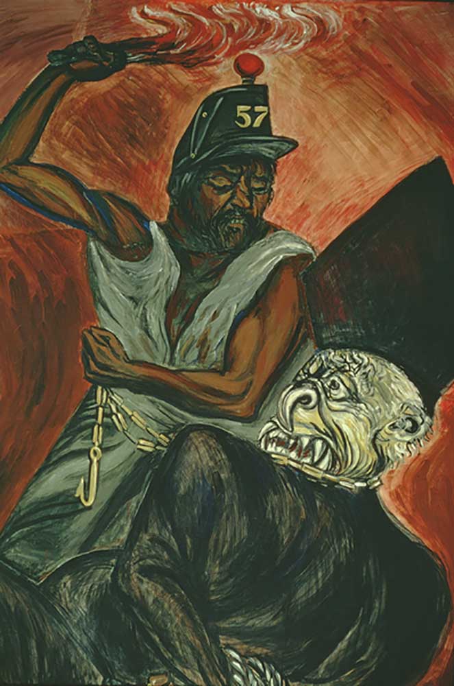 Juarez and the Defeat of the Empire mural, detail from The Political Cleric de José Clemente Orozco