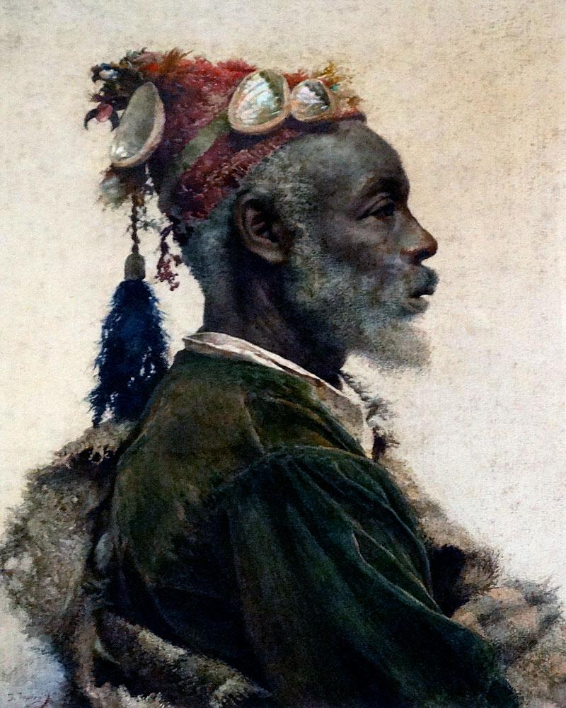 Bildnis eines Darcawi-Heiligen aus Marrakesch de Jose Tapiro y Baro
