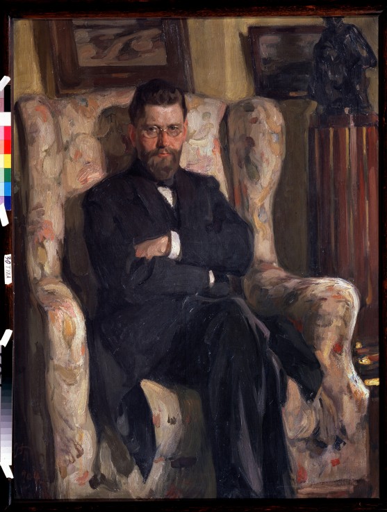 Portrait of the collector Alexey A. Bakhrushin (1865-1929) de Josef Emmanuelowitsch Bras