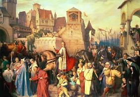 Duke Leopold the Glorious (1176-1230) enters Vienna on his return from the Crusades