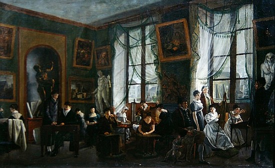 The Studio of Madame Haudebourt-Lescot de Joseph Albrier