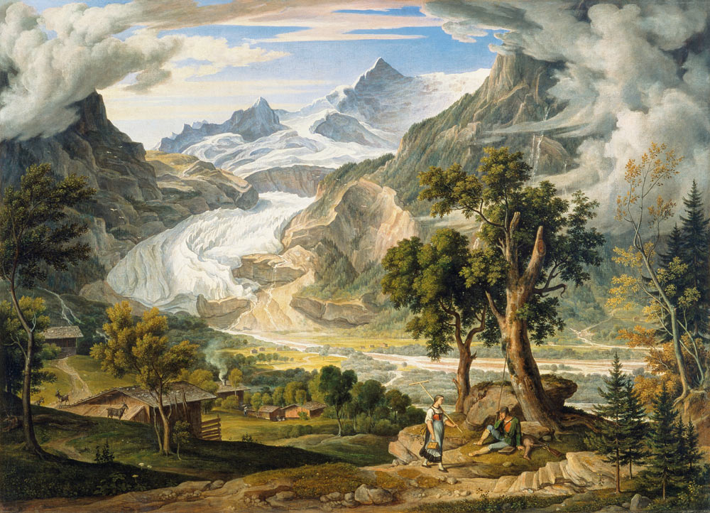 The Grindelwaldgletscher de Joseph Anton Koch