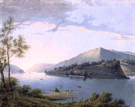 Landscape along the Rhine de Joseph August Knip