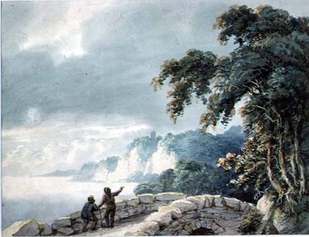 Landscape with Trees, Bridge and Figures de Joseph Barber