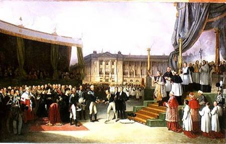 Inauguration of a Monument in Memory of Louis XVI (1754-93) by Charles X (1757-1836) at the Place de de Joseph Beaume