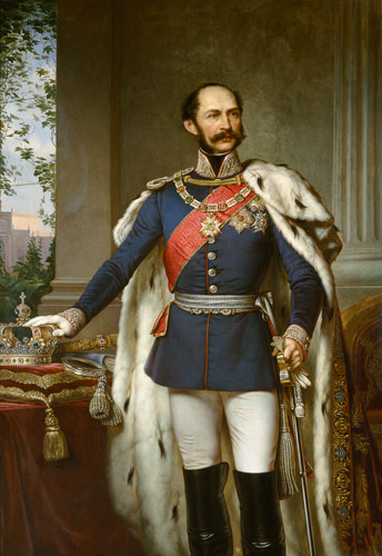 King Maximilian II.Joseph of Bavaria in general un de Joseph Bernhardt
