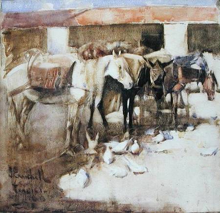 A Sangar in Morocco de Joseph Crawhall
