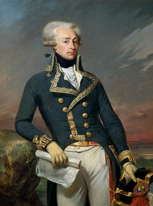 Portrait of Gilbert Motier (1757-1834) the Marquis de La Fayette as a Lieutenant General de Joseph Désiré Court