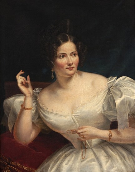 Portrait of a young lady de Joseph Désiré Court