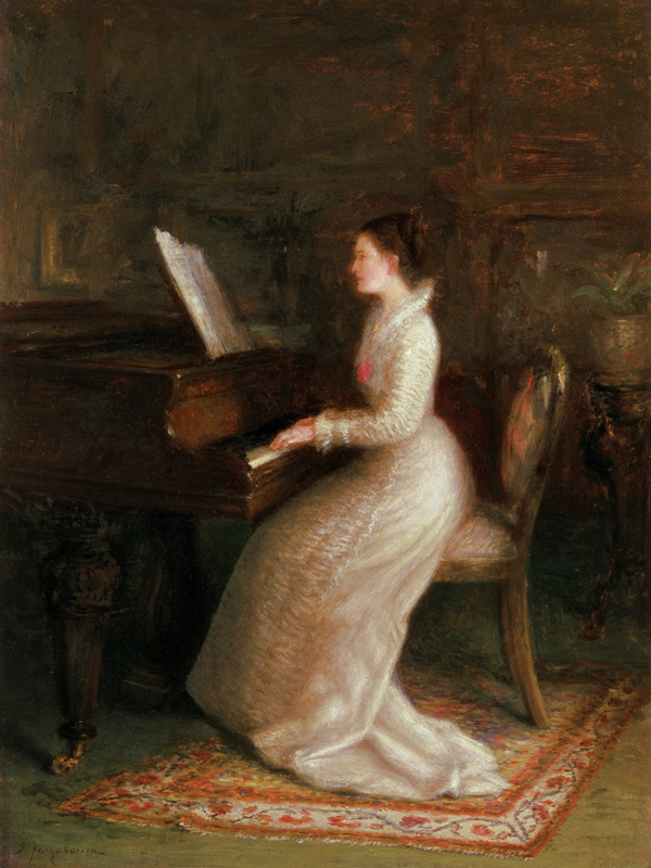 Lady at the Piano de Joseph Farquharson
