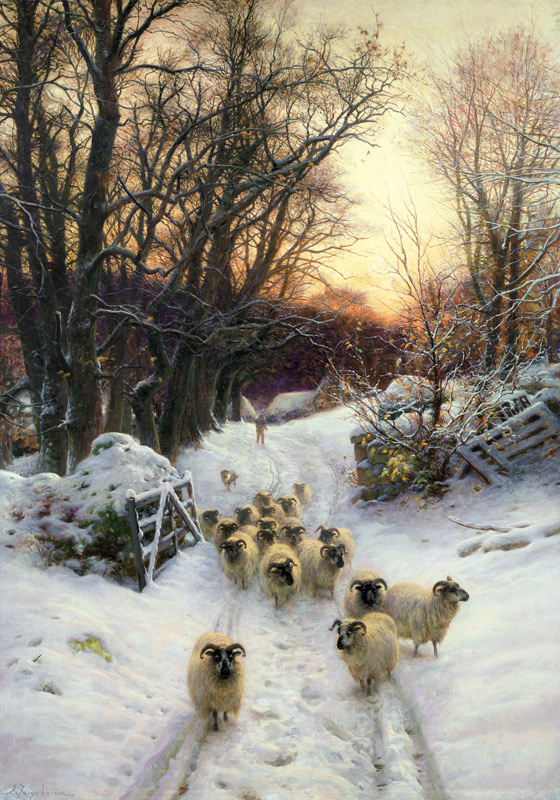 The Sun Had Closed the Winter's Day (oil on canvas) de Joseph Farquharson