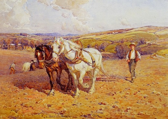 Ploughing de Joseph Harold Swanwick