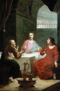 Christ in breaking Emmaus, the bread. Outline for