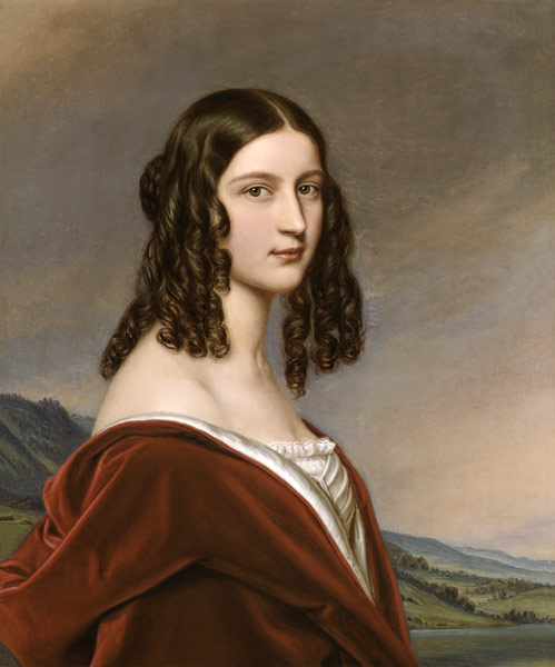 Portrait Friederike Freifrau of Gumppenberg beauti de Joseph Karl Stieler