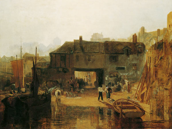 Saltash with the river ferry de William Turner