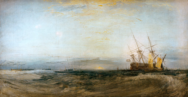 W.Turner, A Ship Aground de William Turner