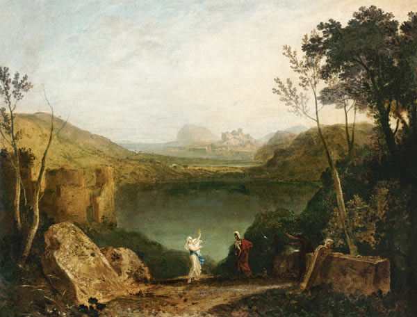Aeneas and the Sibyl, Lake Avernus de William Turner