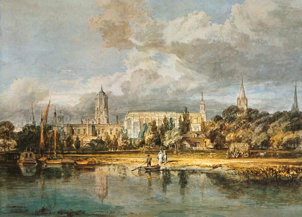 Christian Church, seen by the meadows de William Turner